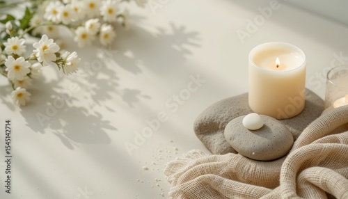 candles and stones