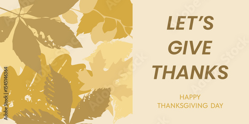 Abstract golden autumn leaves background Happy Thanksgiving. Seasonal concept of gratitude and abundance of harvest. Thanksgiving holiday.