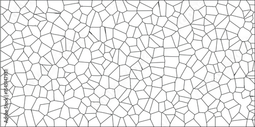 Abstract geometric pattern of voronoi cells representing science technology or biological structures in a modern vector design
