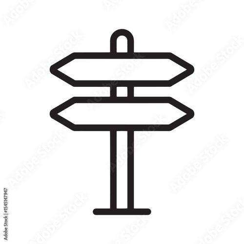A Signpost with Two Arrows Pointing in Opposite Directions Directing Travelers to Different Paths and Destinations on Their Journey