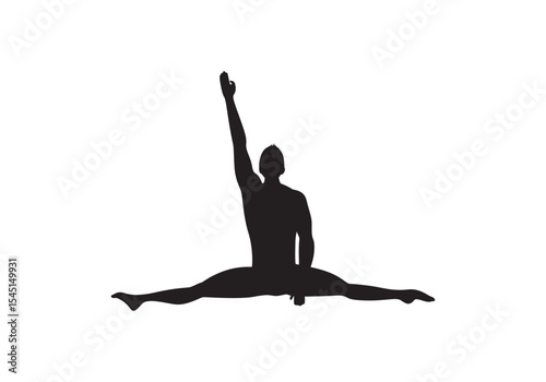 Slim sportive young woman & man doing yoga & fitness exercises. Healthy lifestyle. Exercise and fitness icons. Gym and Workout Set. Person Yoga exercises poses. Lunges, Pushups, Squats, Dumbbell rows,