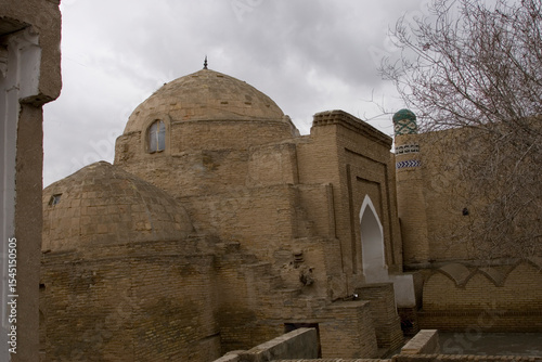 Uzbekistan Bukhara city view on a cloudy summer day