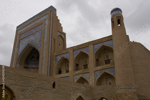 Uzbekistan Bukhara city view on a cloudy summer day