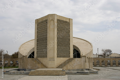 Uzbekistan Bukhara city view on a cloudy autumn day
