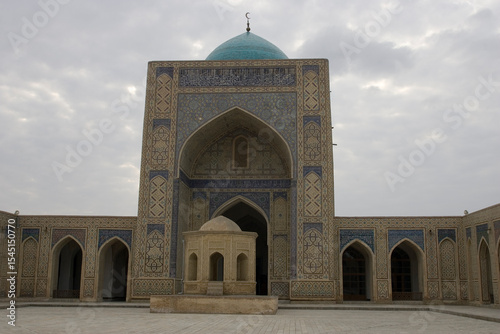Uzbekistan Bukhara city view on a cloudy autumn day