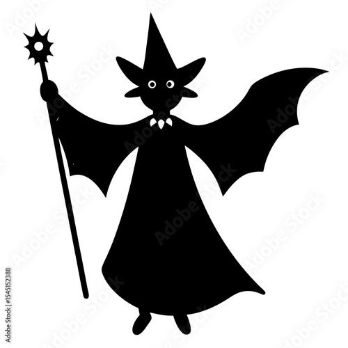 vector illustration of a halloween cat