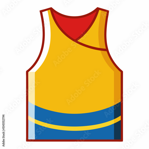 Sleeveless Shirt Vector Art