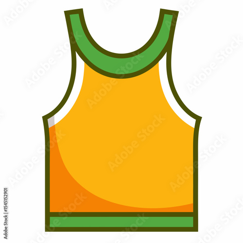 Sleeveless Shirt Vector Art