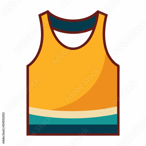 Sleeveless Shirt Vector Art