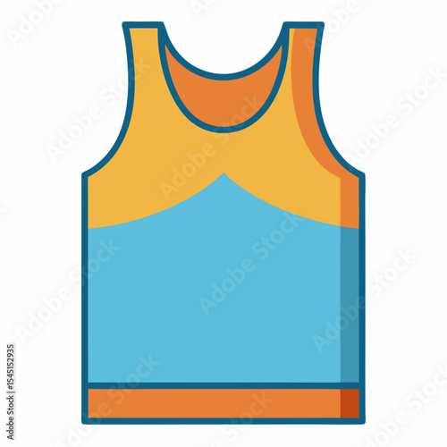Sleeveless Shirt Vector Art