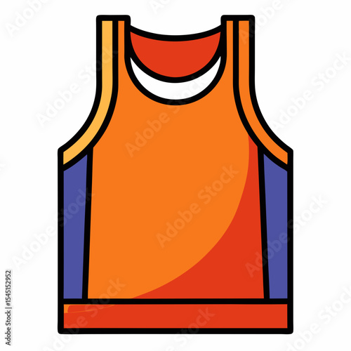 Sleeveless Shirt Vector Art