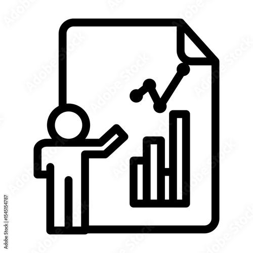 analytics line icon
