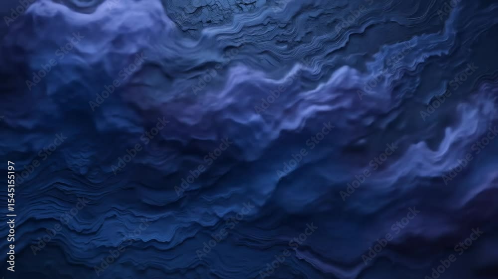 Abstract Dark Blue Waves Flowing Seamlessly in a Mesmerizing Motion Graphic