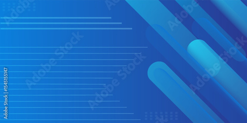 Abstract blue background with diagonal lines. Dynamic shapes composition.eps10