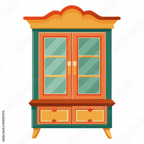 window with wooden shutters