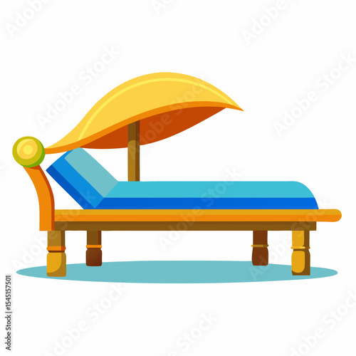 bench on a white background