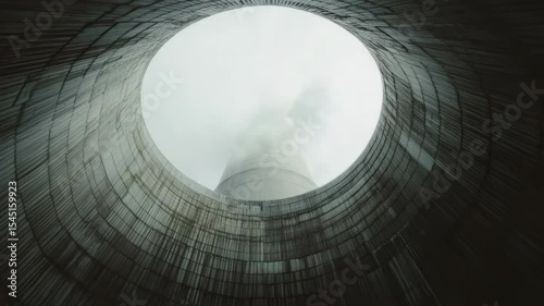 Image of a building viewed through a tunnel or passageway
