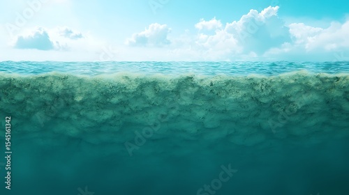 Exploring the Depths of the Ocean Sunlight and Shadows Underwater World