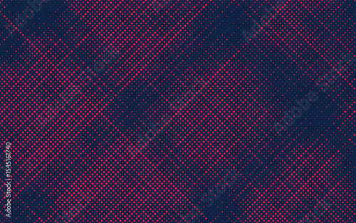 Color grunge halftone gradient texture. Faded grit noise background. Sandy gritty wallpaper. Retro pixelated backdrop. Red and blue anime or manga comic overlay.