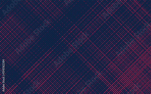 Color grunge halftone gradient texture. Faded grit noise background. Sandy gritty wallpaper. Retro pixelated backdrop. Red and blue anime or manga comic overlay.