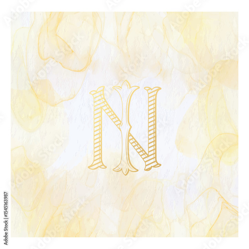 IN, NI, logo IN, Letter IN,  Monogram IN,Wedding Monogram, Wedding Logo, Logo Design , Monogram Vintage