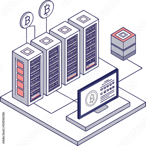 vector isometric building
