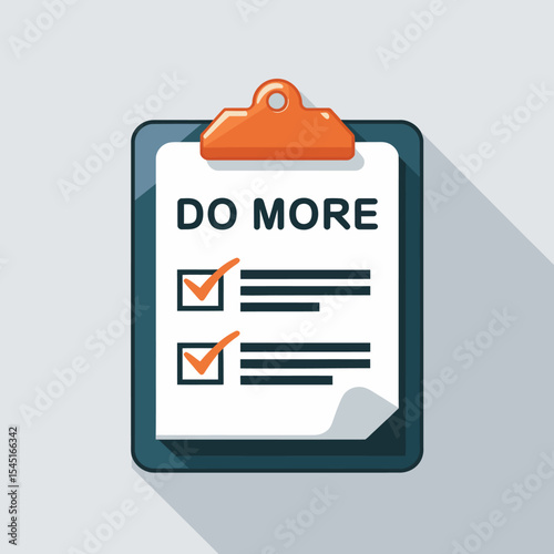 Productivity Checklist Clipboard Design Element Modern Flat Style Illustration Business Tasks To Do List Graphic Design Template Digital Marketing Project Management Business Concept Successful       