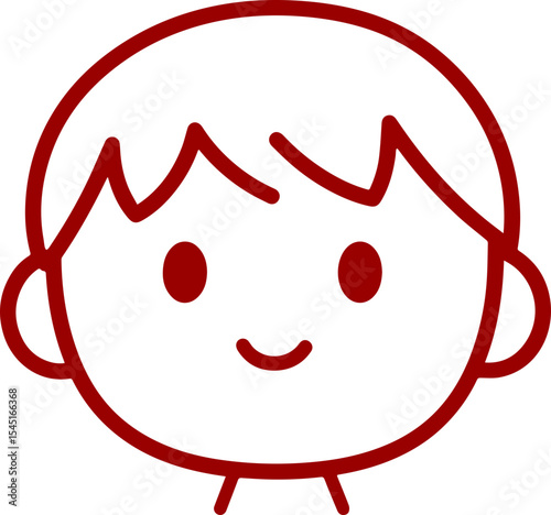 cute boy and girl baby head icon vector illustration 
