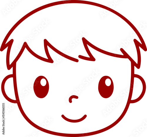 cute baby head vector illustration transparent 