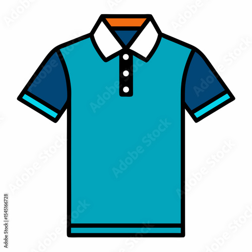 Short Sleeve Polo Illustration