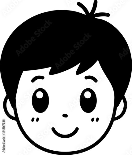 cute baby head vector illustration transparent 