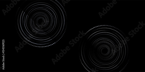 Halftone circular dotted frames set. Circle dots texture isolated on white background. Spotted spray texture. mesh icon simple