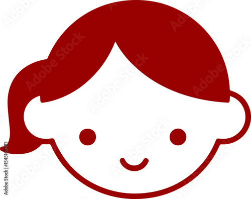 cute baby head vector illustration transparent 