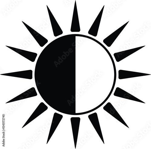 abstract sun icon