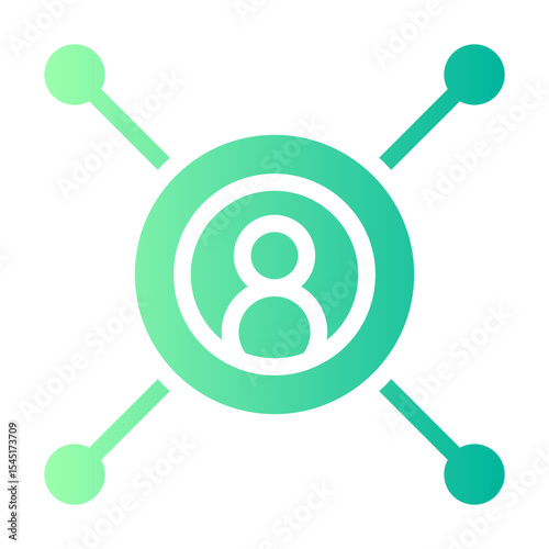 connection gradient icon