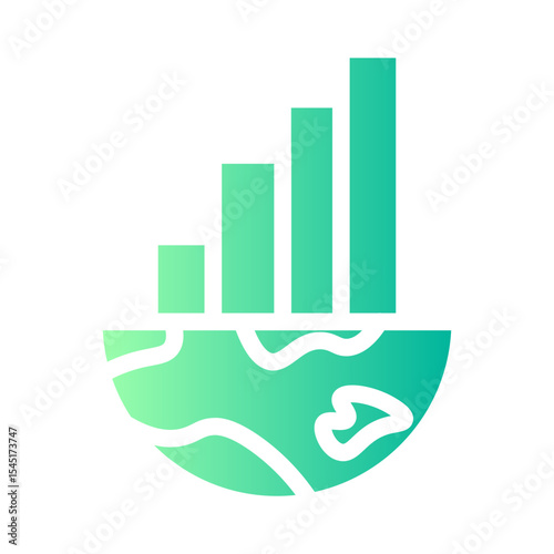 global economy gradient icon