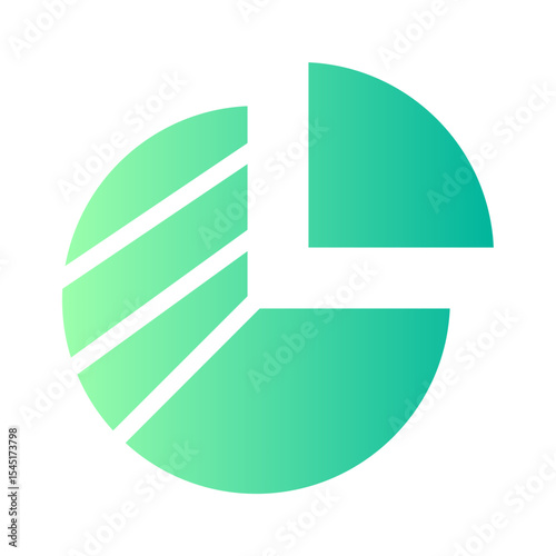 pie chart gradient icon