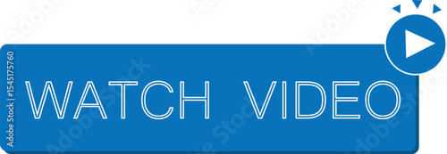 watch video button vector image
