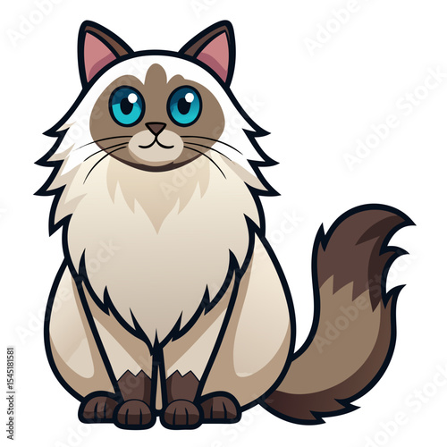 vector illustration of cat