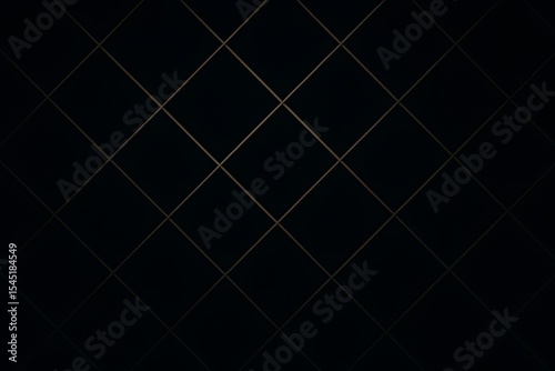 Elegant geometric diamond pattern in a dark and luxurious design with metallic lines