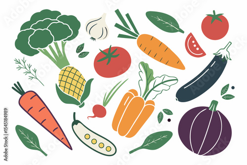 seamless pattern with vegetables