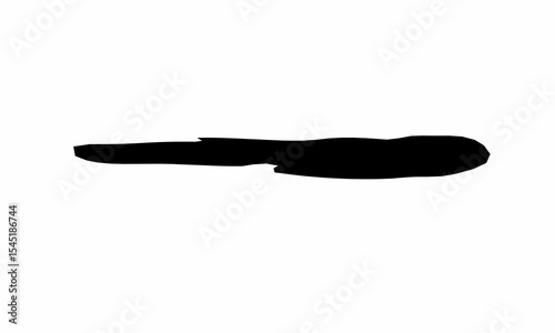 hand holding a black pencil