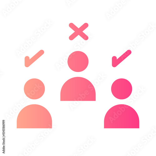 Disagreement gradient icon