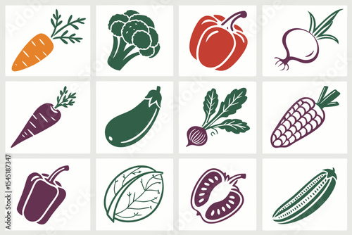 set of vegetables