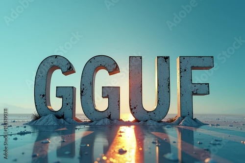 image shows word spelled middle desert surrounded sand illuminated sun background sky