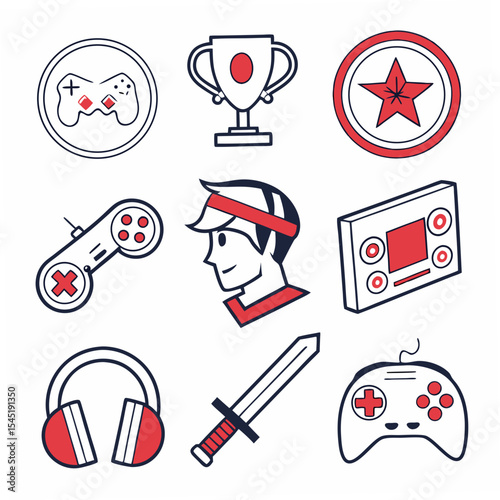 medical icons set