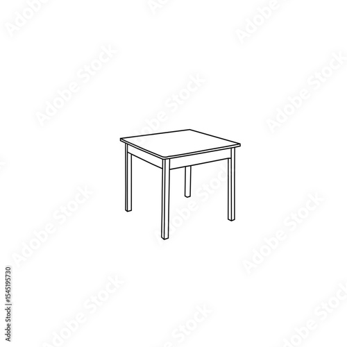 Table vector hand drawn lines with table liner