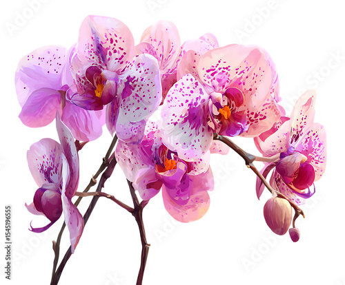 Fragrant Orchid Bloom with Vivid Purple Petals