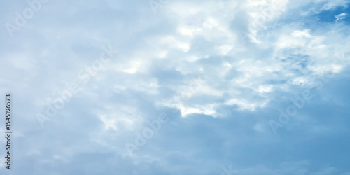 White cloud blue, beautiful nature, bright light, sunny, fresh weather, soft clouds effect on the background, Southern California air panorama 