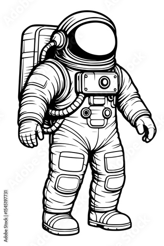astronaut icon vector